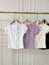 Wide Neck Button Down Lace Detail Tops